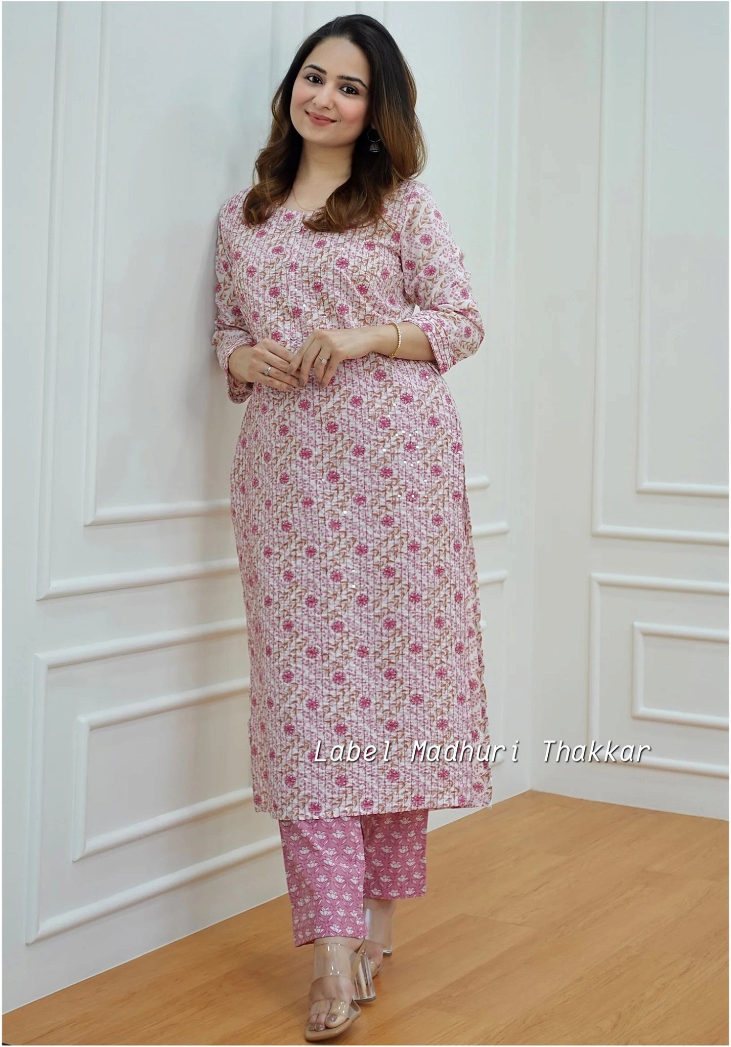 Women Rayon Printed Regular Fit Kurti with Pant Set