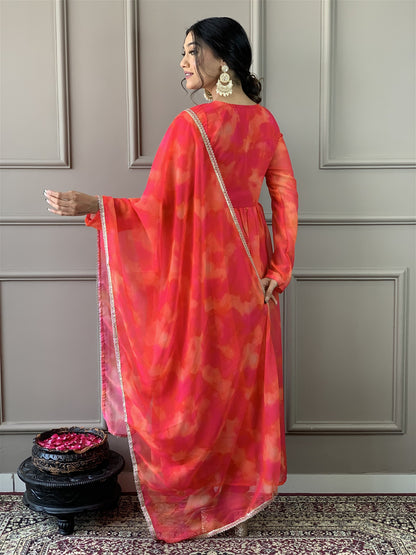 Beautiful Suit In Alia Design With Pant And Dupatta