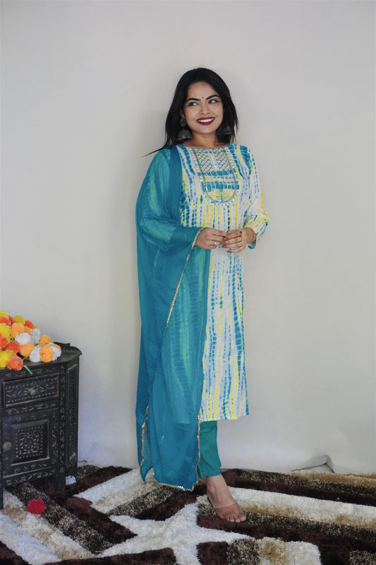 New Beautiful Design Rayon Suit With Pant